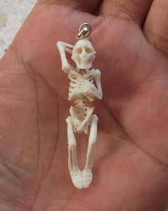 3-D Skeleton Antler Carving Pendant 008