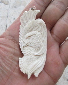 Eagle Bone Carving Pendant 007