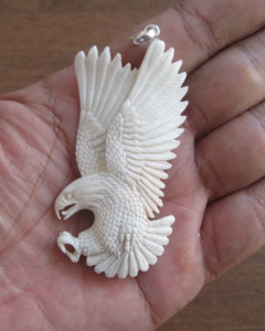 Flying Eagle Bone Pendants in Some Positions