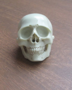 Carved Skull Bead 003 (Billiard Pool Ball)
