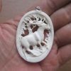 Deer Carved Bone Pendant